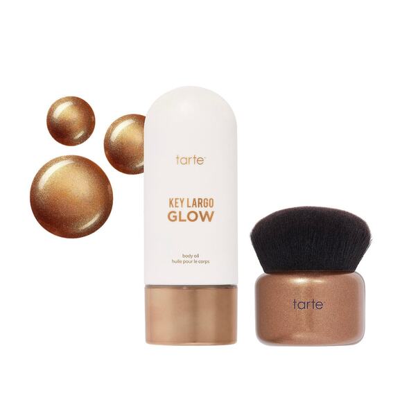 TARTE Key Largo Glow Bronzing Drops Sun-kissed Contour 2.54 oz with Brush - Picture 1 of 7